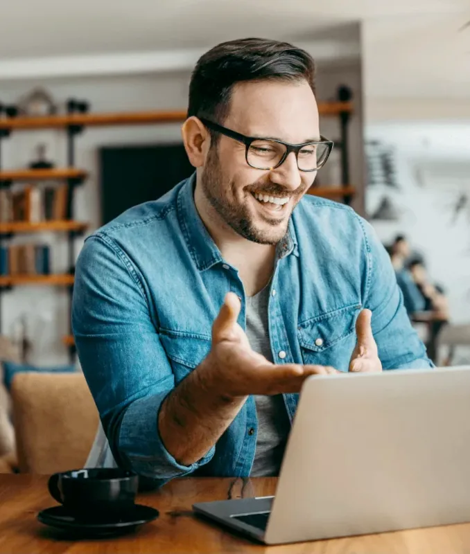 Person on laptop