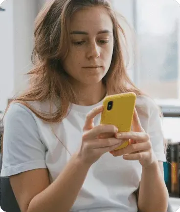 Person on phone