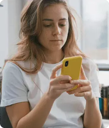 Person on phone