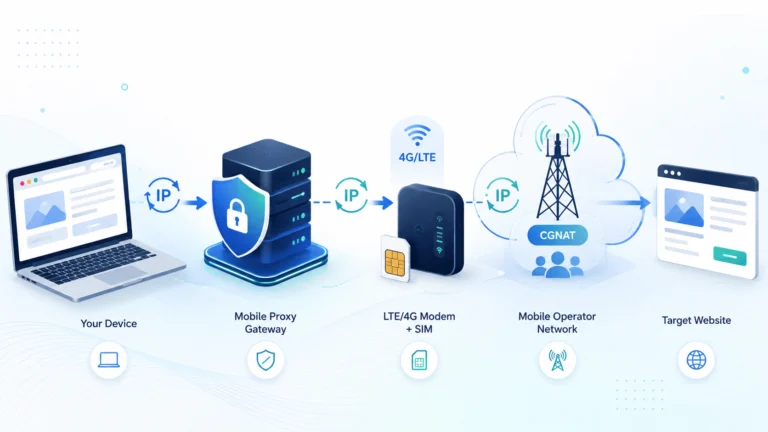 Mobile Proxies: 4G/LTE, CGNAT and IP Rotation
